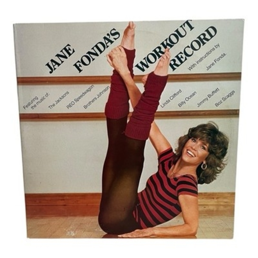 Jane Fonda – Jane Fonda’s Workout Record 2LP 1981 Columbia CX2 38054 NM